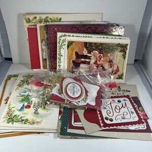 Large Pack Of Christmas Ephemera For Scrapbooking, Junk Journaling, & Crafts